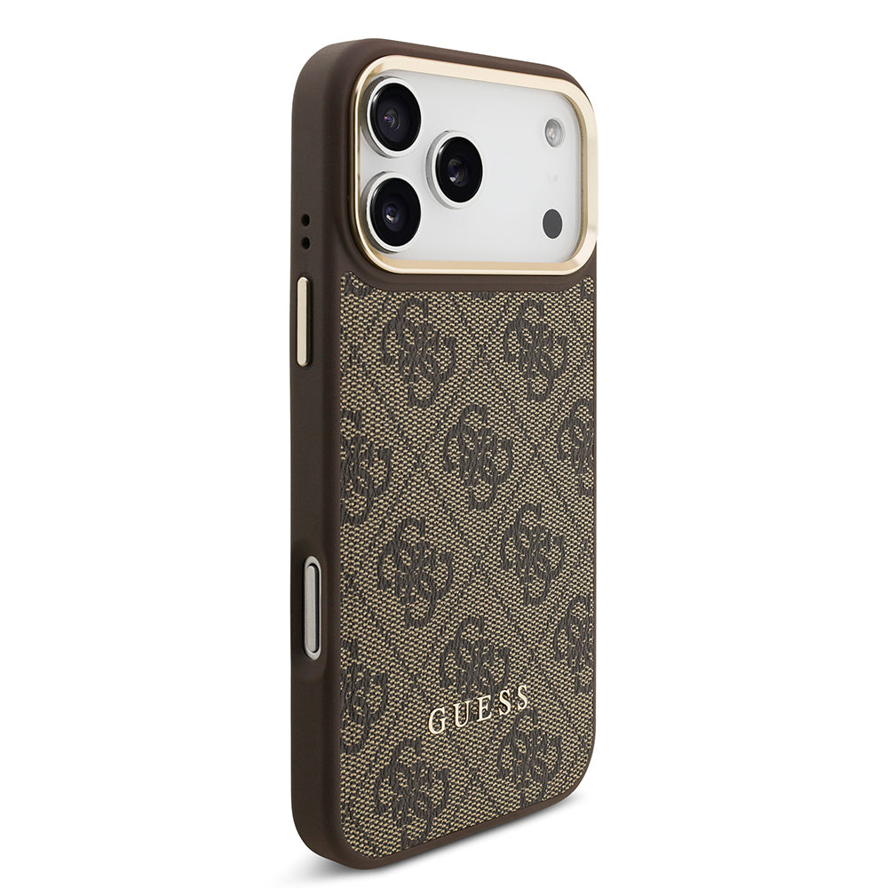 iPhone 17 Pro Max Kılıf Guess Orjinal Lisanslı M-safe Şarj Özellikli Askılı ve 4G Logo Kartlıklı Kapak