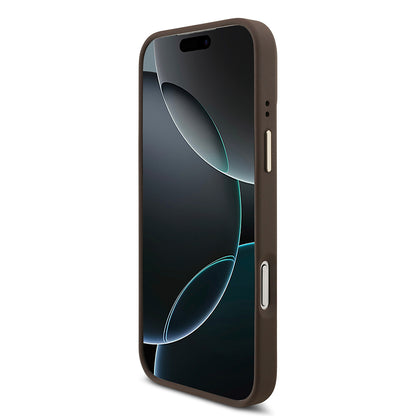 iPhone 17 Pro Max Kılıf Guess Orjinal Lisanslı M-safe Şarj Özellikli Askılı ve 4G Logo Kartlıklı Kapak