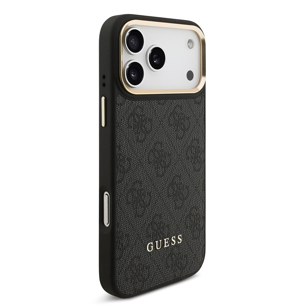 iPhone 17 Pro Max Kılıf Guess Orjinal Lisanslı M-safe Şarj Özellikli Askılı ve 4G Logo Kartlıklı Kapak