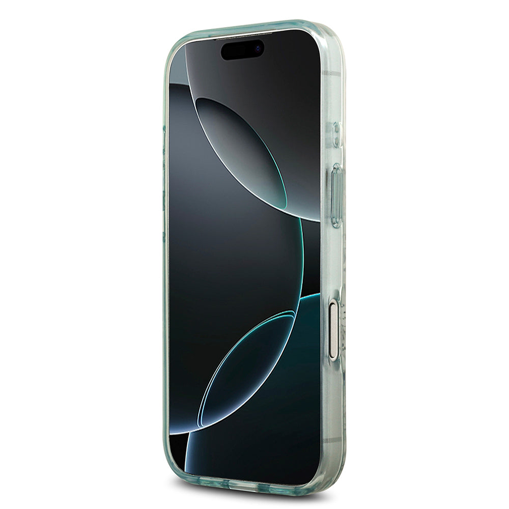 iPhone 17 Pro Max Kılıf Guess Orjinal Lisanslı M-safe Şarj Özellikli Flower Tonal Circle Kapak