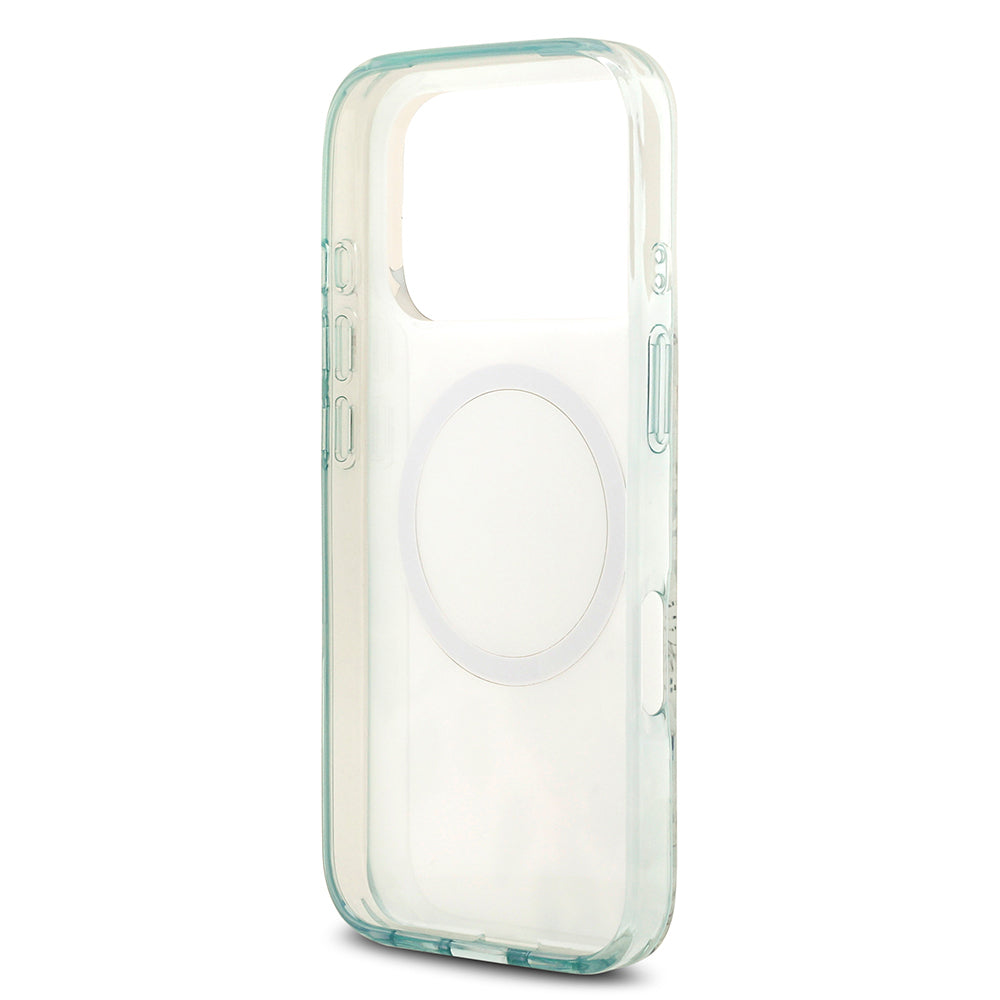 iPhone 17 Pro Max Kılıf Guess Orjinal Lisanslı M-safe Şarj Özellikli Flower Tonal Circle Kapak