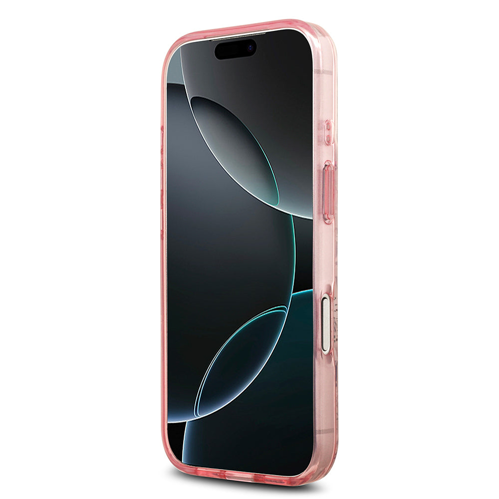 iPhone 17 Pro Max Kılıf Guess Orjinal Lisanslı M-safe Şarj Özellikli Flower Tonal Circle Kapak