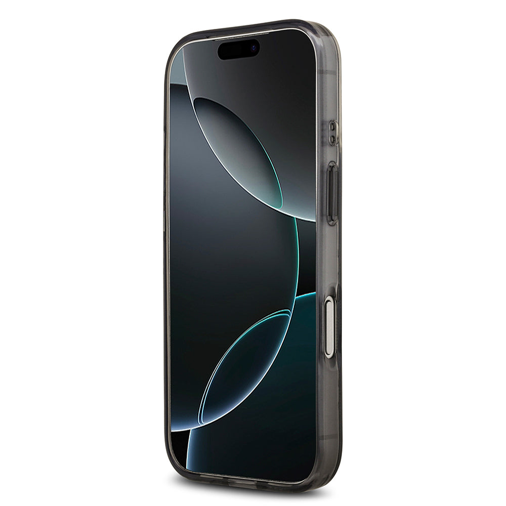 iPhone 17 Pro Max Kılıf Guess Orjinal Lisanslı M-safe Şarj Özellikli IML Peony ve 4G Desenli Klasik Logolu Kapak