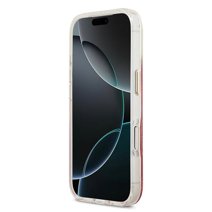 iPhone 17 Pro Max Kılıf Guess Orjinal Lisanslı M-safe Şarj Özellikli Simli Peony Desenli Silikon Kapak