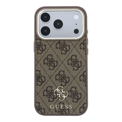Apple iPhone 17 Pro Max Kılıf Guess Orjinal Lisanslı M-safe Şarj Özellikli Small 4G Classic Logolu Kapak