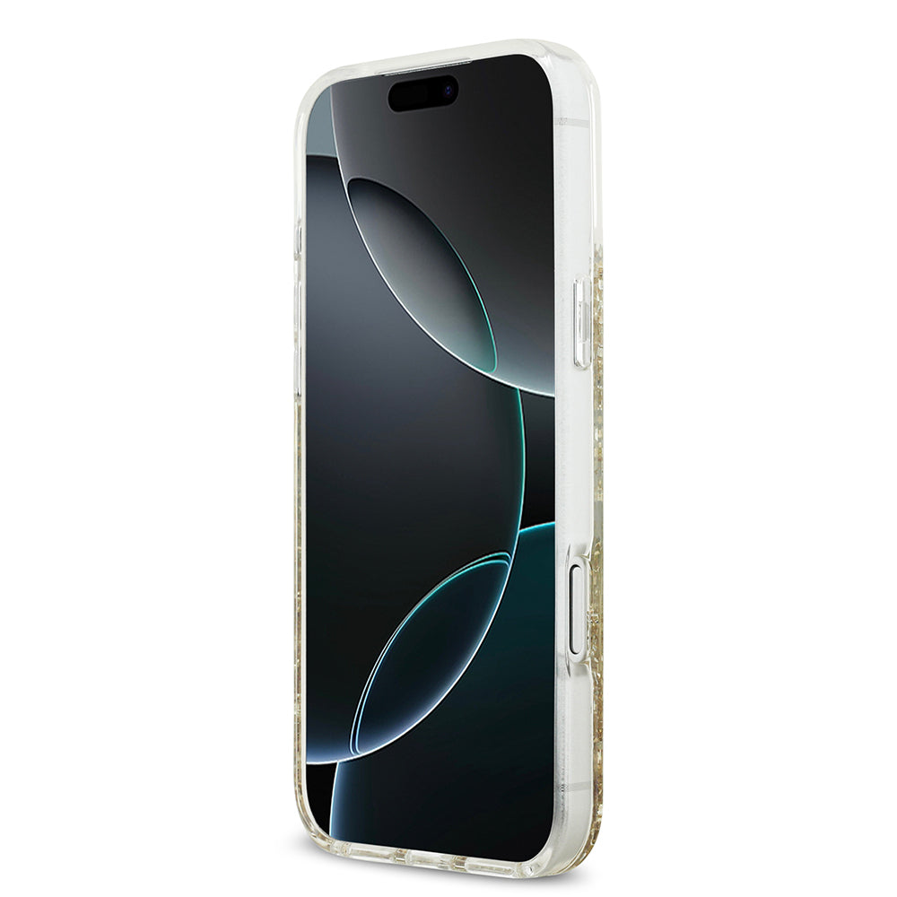 iPhone 17 Pro Max Kılıf Guess Orjinal Lisanslı M-safe Şarj Özellikli Transparan Resin Bottom Kapak