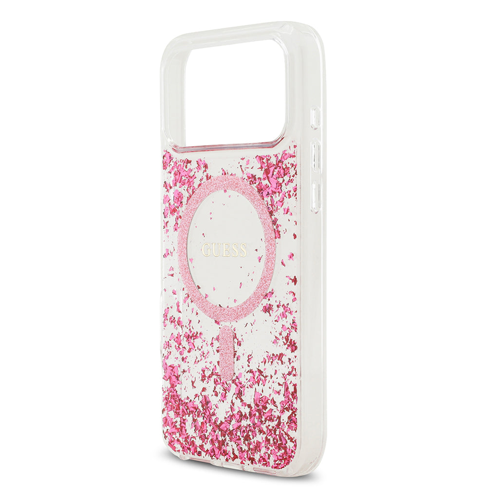iPhone 17 Pro Max Kılıf Guess Orjinal Lisanslı M-safe Şarj Özellikli Transparan Resin Bottom Kapak