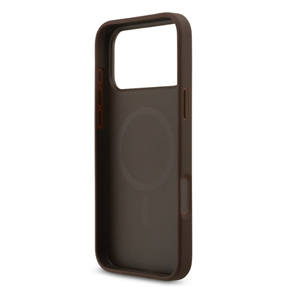 iPhone 17 Pro Max Kılıf Guess Orjinal Lisanslı M-safe Şarj Özellikli Yazı Logolu Circle Classic Kapak