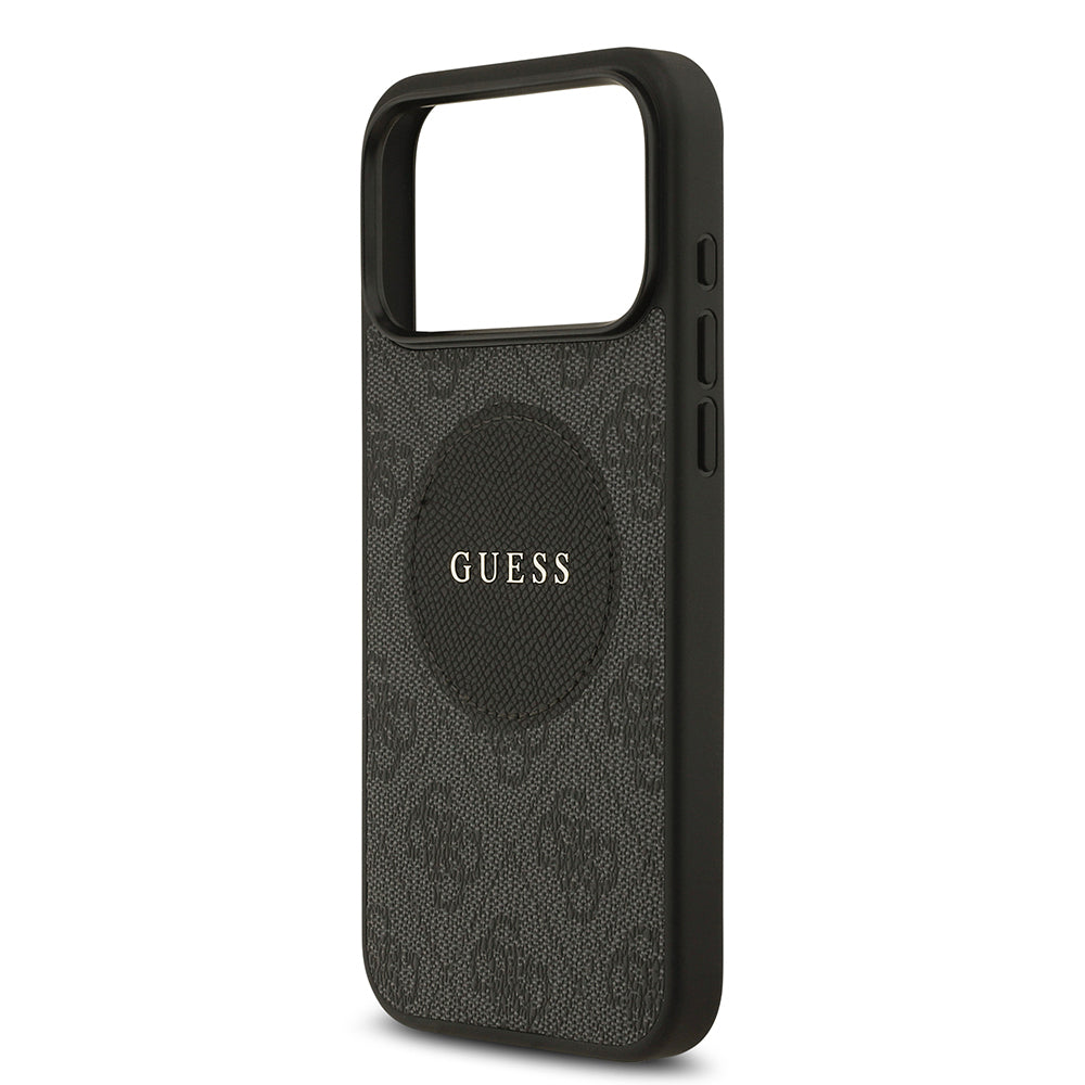 iPhone 17 Pro Max Kılıf Guess Orjinal Lisanslı M-safe Şarj Özellikli Yazı Logolu Circle Classic Kapak
