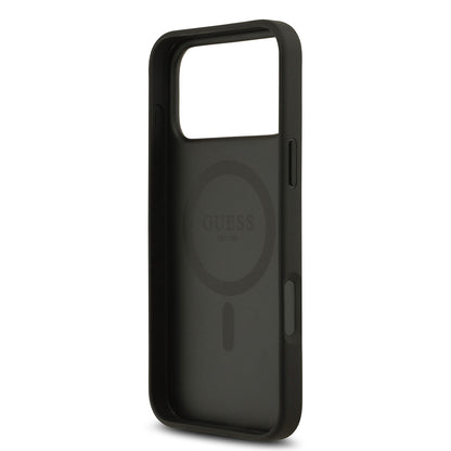 iPhone 17 Pro Max Kılıf Guess Orjinal Lisanslı M-safe Şarj Özellikli Yazı Logolu Circle Classic Kapak