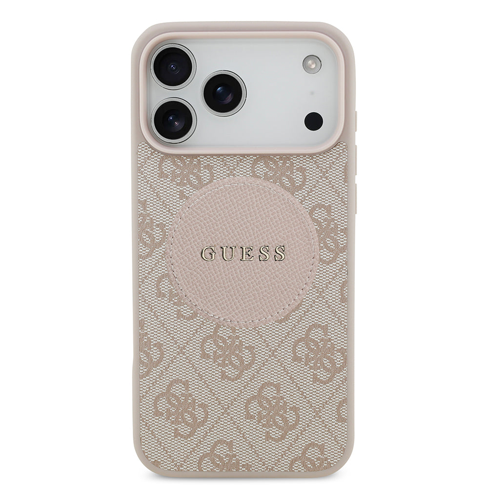 iPhone 17 Pro Max Kılıf Guess Orjinal Lisanslı M-safe Şarj Özellikli Yazı Logolu Circle Classic Kapak