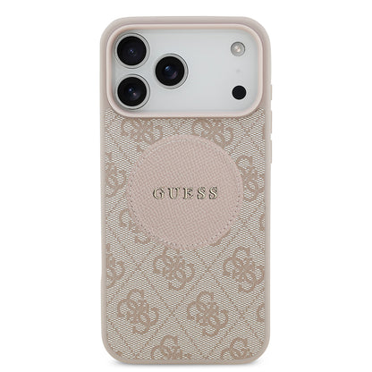 iPhone 17 Pro Max Kılıf Guess Orjinal Lisanslı M-safe Şarj Özellikli Yazı Logolu Circle Classic Kapak