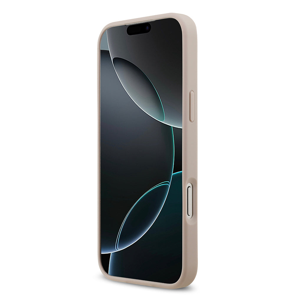 iPhone 17 Pro Max Kılıf Guess Orjinal Lisanslı M-safe Şarj Özellikli Yazı Logolu Circle Classic Kapak