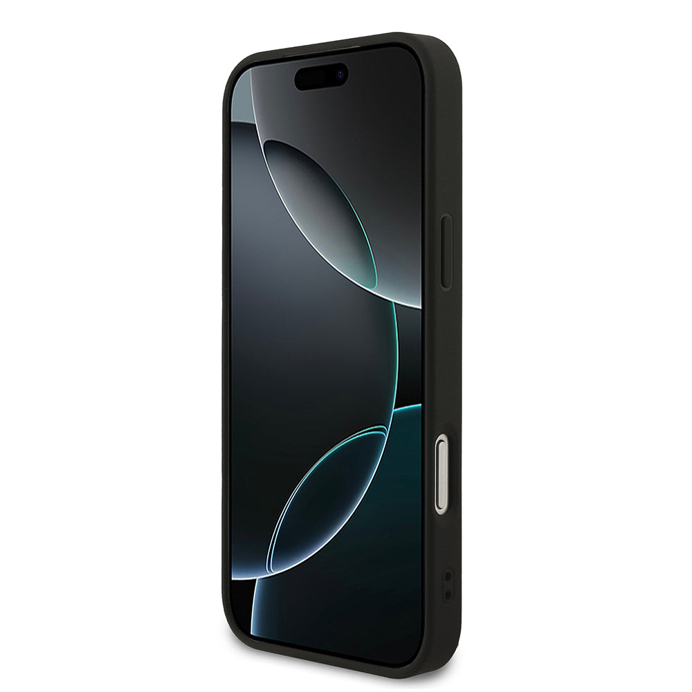 iPhone 17 Pro Max Kılıf Guess Orjinal Lisanslı M-safe Şarj Özellikli Yazı Logolu PU Deri Kapak