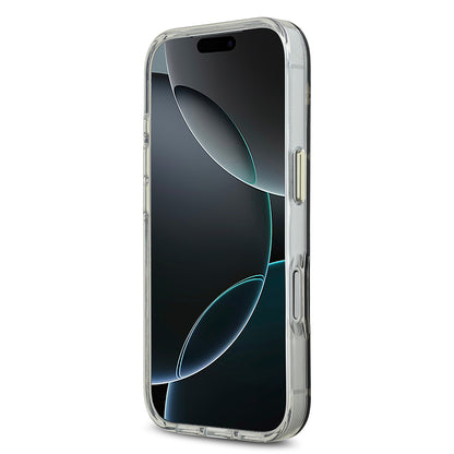 iPhone 17 Pro Max Kılıf Guess Orjinal Lisanslı Metal Kamera Çerçeveli Simli Aynalı Kapak