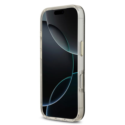 iPhone 17 Pro Max Kılıf Guess Orjinal Lisanslı Metal Kamera Çerçeveli Simli Aynalı Kapak