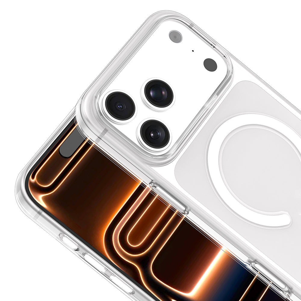 Apple iPhone 17 Pro Max Kılıf IC Çipli Zore Wireless Şarj Özellikli Şeffaf Orjin Kapak