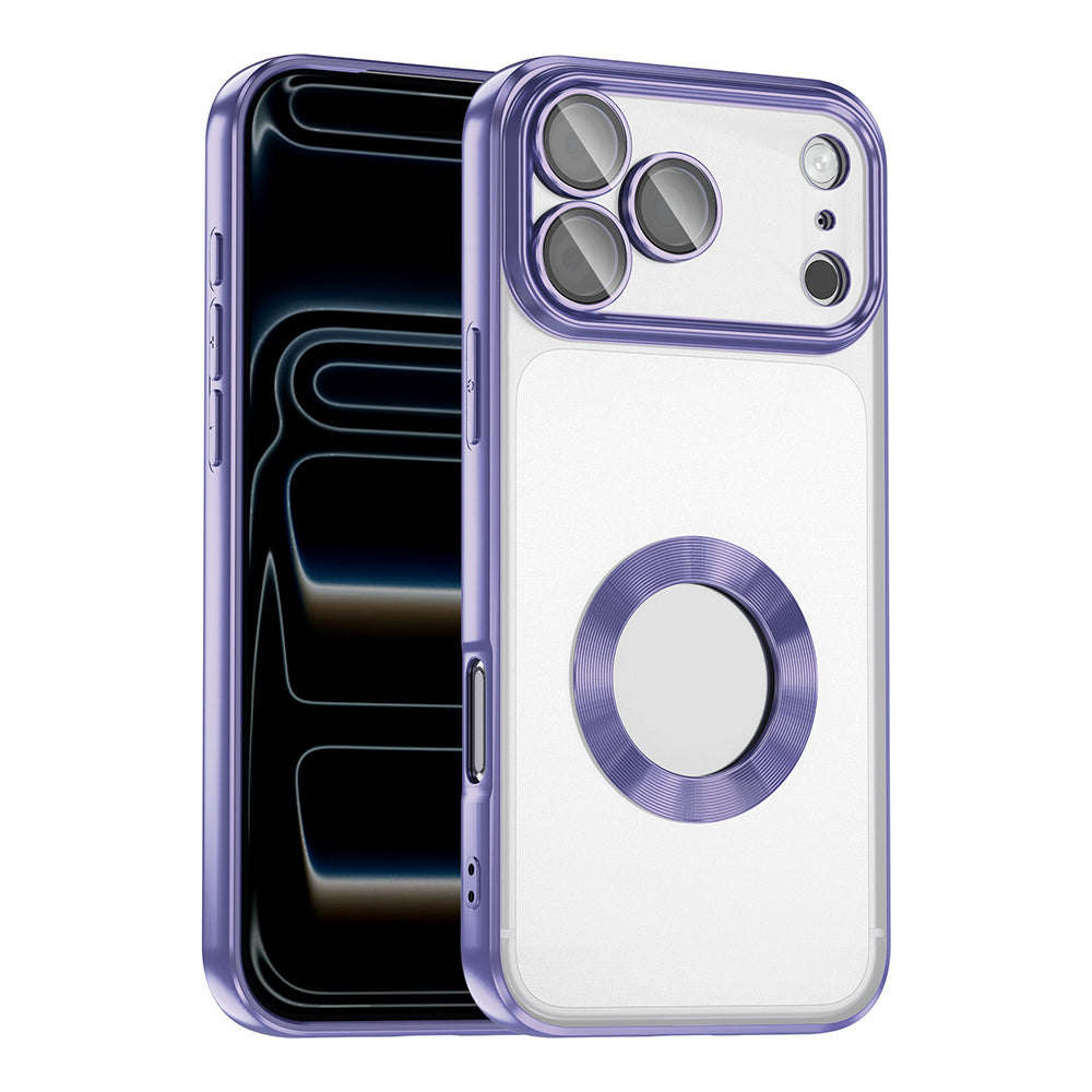 Apple iPhone 17 Pro Max Kılıf Kamera Korumalı Logo Gösteren Zore Omega Kapak