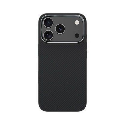 iPhone 17 Pro Max Kılıf Karbon Fiber M-safe Şarj Özellikli Benks Hybrid ArmorPro 600D Kevlar Kapak