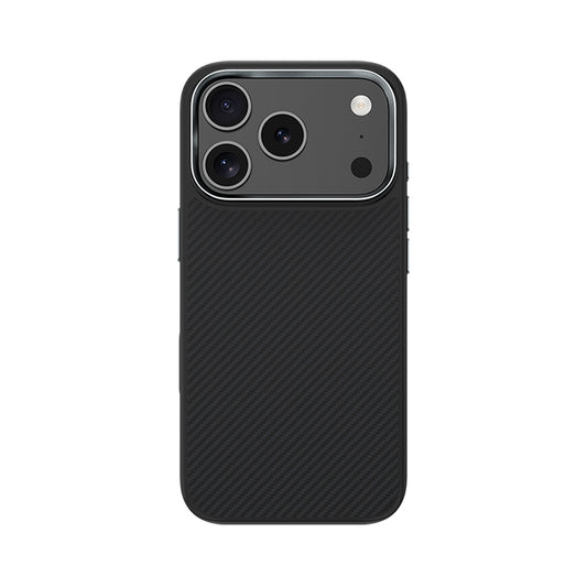 iPhone 17 Pro Max Kılıf Karbon Fiber M-safe Şarj Özellikli Benks Hybrid ArmorPro 600D Kevlar Kapak