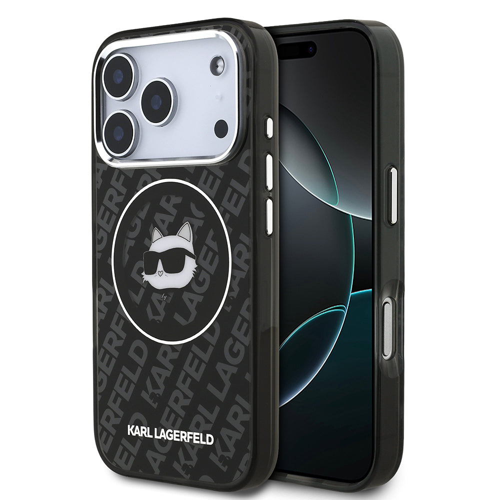 iPhone 17 Pro Max Kılıf Karl Lagerfeld Orjinal Lisanslı IML Baskılı Choupette Heads Kapak