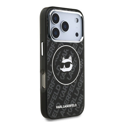iPhone 17 Pro Max Kılıf Karl Lagerfeld Orjinal Lisanslı IML Baskılı Choupette Heads Kapak