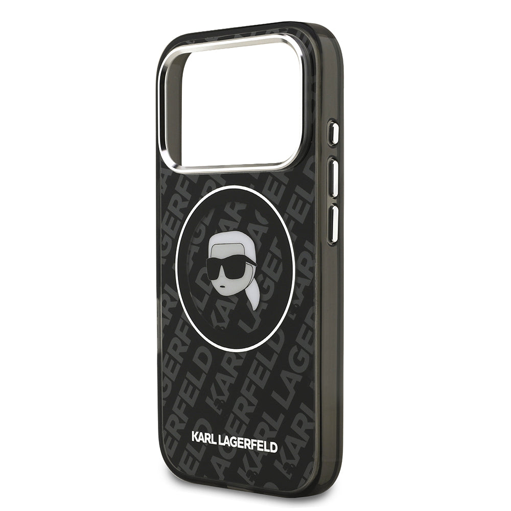 iPhone 17 Pro Max Kılıf Karl Lagerfeld Orjinal Lisanslı IML Baskılı KL Heads Kapak