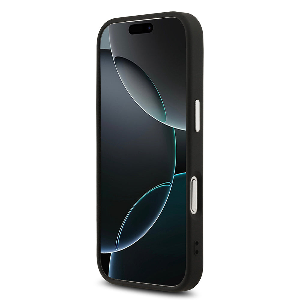 iPhone 17 Pro Max Kılıf Karl Lagerfeld Orjinal Lisanslı M-safe Şarj Özellikli Metal Kamera ve Buton Tasarımlı K&C PU Deri Kapak
