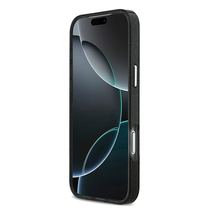 iPhone 17 Pro Max Kılıf Karl Lagerfeld Orjinal Lisanslı Parlayan Simli Karl & Choupette Sketch Logo Kapak
