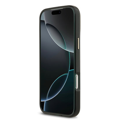 iPhone 17 Pro Max Kılıf Lacoste Orjinal Lisanslı M-safe Şarj Özellikli Gold Timsah Logolu Buzlu Kapak