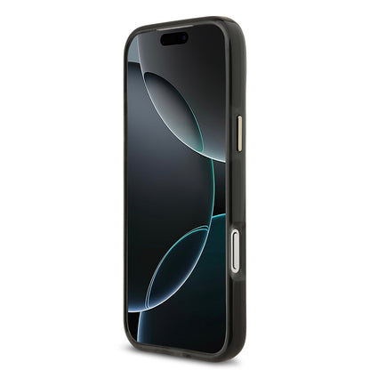 iPhone 17 Pro Max Kılıf Lacoste Orjinal Lisanslı M-safe Şarj Özellikli Gold Timsah Logolu Buzlu Kapak