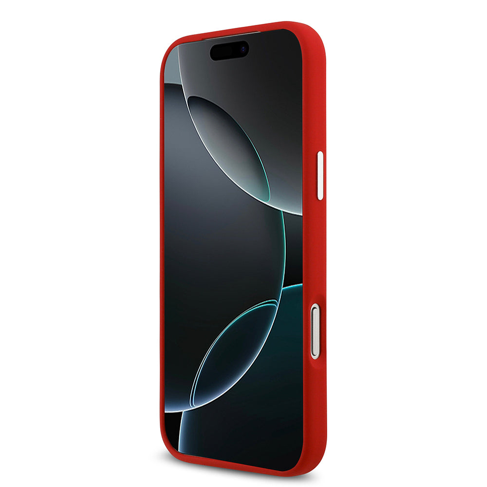 iPhone 17 Pro Max Kılıf Lacoste Orjinal Lisanslı M-safe Şarj Özellikli İkonik Logolu Metal Kamera Çerçeveli Silikon Kapak