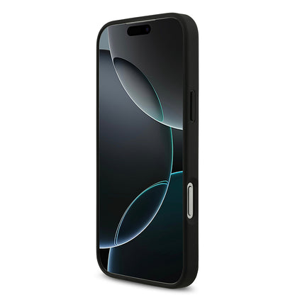iPhone 17 Pro Max Kılıf Lacoste Orjinal Lisanslı M-safe Şarj Özellikli PU Deri Tasarımlı Karışık Monogram Desenli Kapak