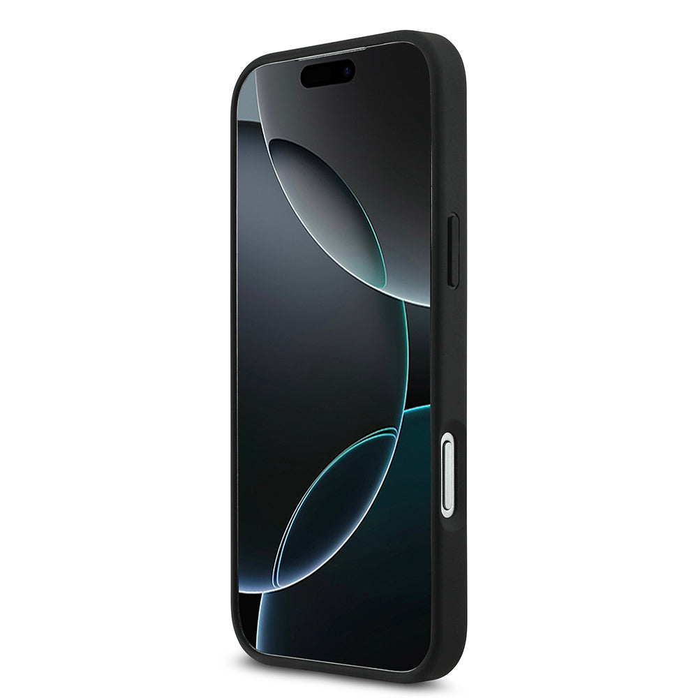iPhone 17 Pro Max Kılıf Lacoste Orjinal Lisanslı M-safe Şarj Özellikli PU Pike Desenli Metal Logolu Kartlıklı Kapak