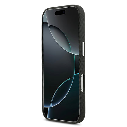 Apple iPhone 17 Pro Max Kılıf Lacoste Orjinal Lisanslı M-Safe Şarj Özellikli PVC Pike Desenli Arka Yüzey İkonik Timsah Dokuma Logolu Kapak
