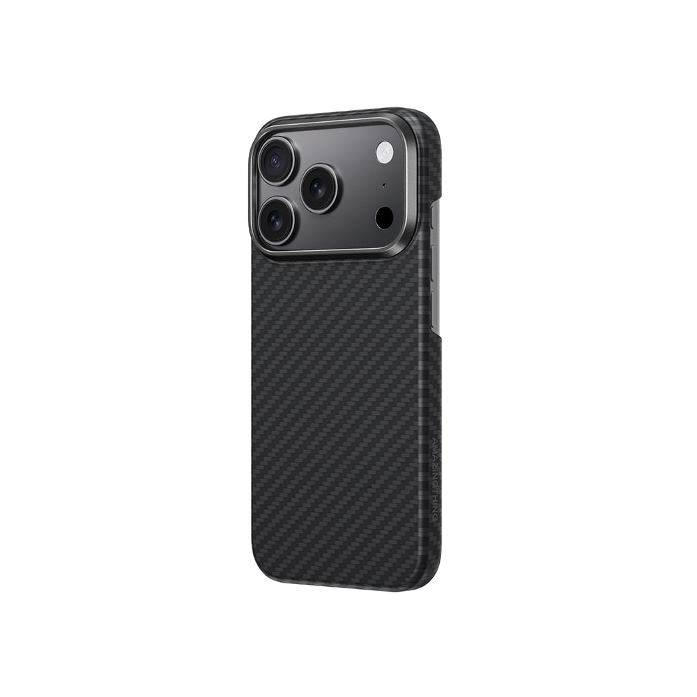 iPhone 17 Pro Max Kılıf M-safe Şarj Özellikli 1500D Aramid Fiber Amazingthing Titan Max Serisi Kapak