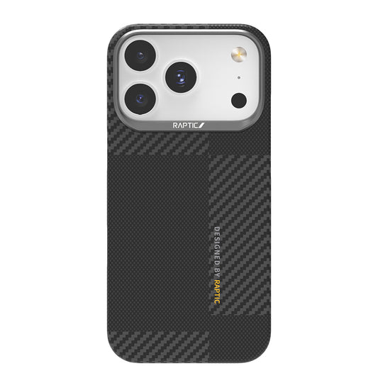iPhone 17 Pro Max Kılıf M-safe Şarj Özellikli 600D Metal Kamera Çerçeveli Raptic Aramid Fiber Geotik Serisi Kapak