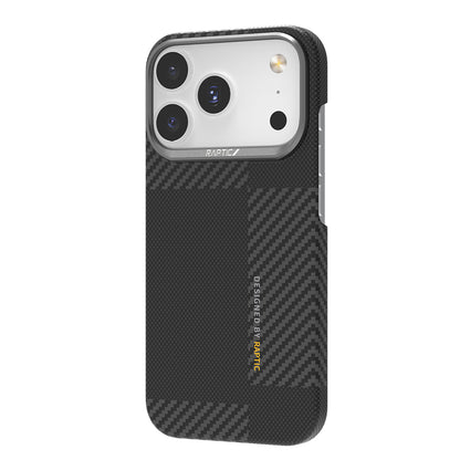 iPhone 17 Pro Max Kılıf M-safe Şarj Özellikli 600D Metal Kamera Çerçeveli Raptic Aramid Fiber Geotik Serisi Kapak