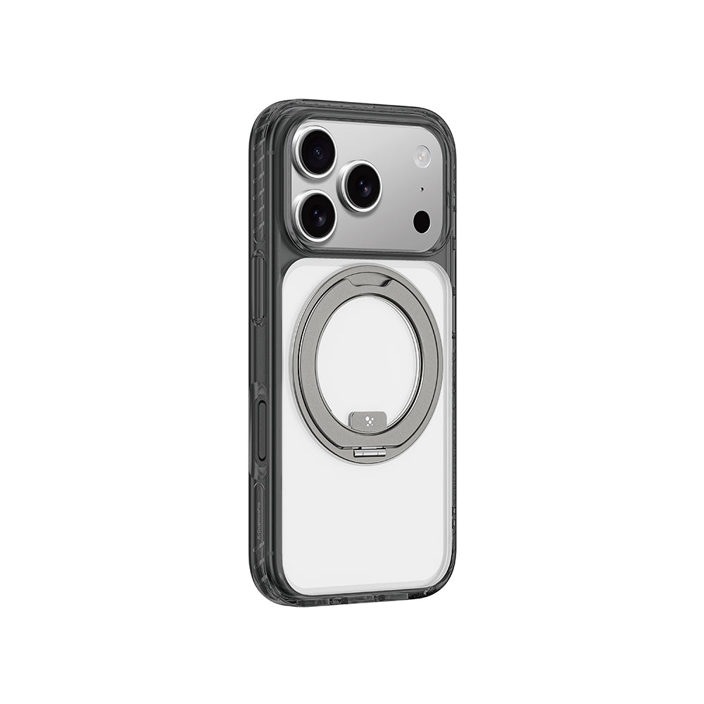 iPhone 17 Pro Max Kılıf M-Safe Şarj Özellikli Airbag Tasarımlı Standlı AmazingThing Titan Pro MagSpin Kapak