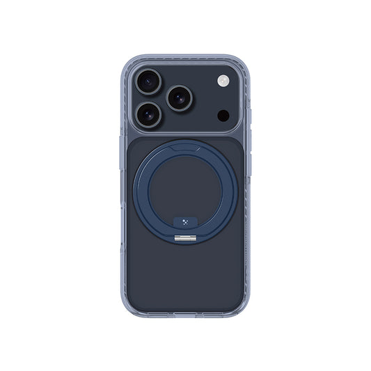 iPhone 17 Pro Max Kılıf M-Safe Şarj Özellikli Airbag Tasarımlı Standlı AmazingThing Titan Pro MagSpin Kapak