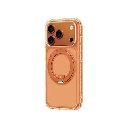 iPhone 17 Pro Max Kılıf M-Safe Şarj Özellikli Airbag Tasarımlı Standlı AmazingThing Titan Pro MagSpin Kapak