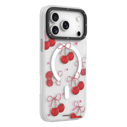 iPhone 17 Pro Max Kılıf M-Safe Şarj Özellikli Airbagli Çift Katmanlı Youngkit Sweathart Serisi Kapak