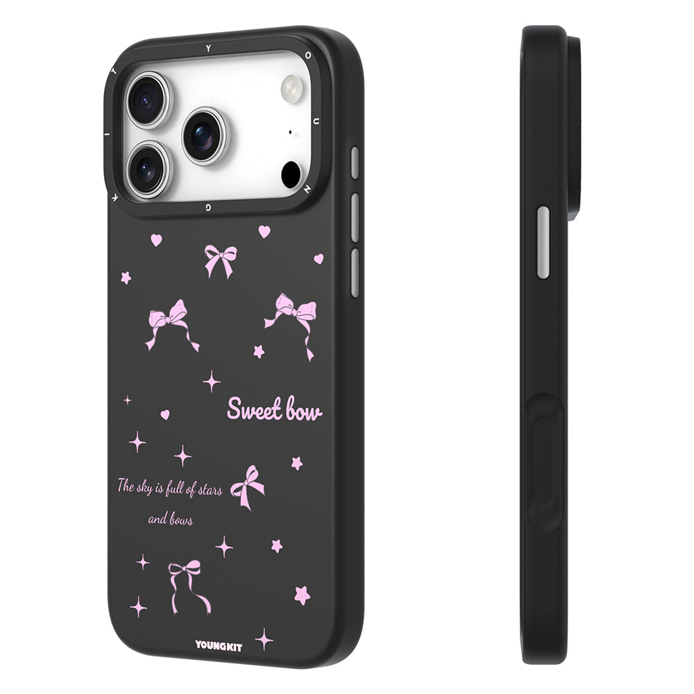 iPhone 17 Pro Max Kılıf M-Safe Şarj Özellikli Airbagli Çift Katmanlı Youngkit Sweathart Serisi Kapak