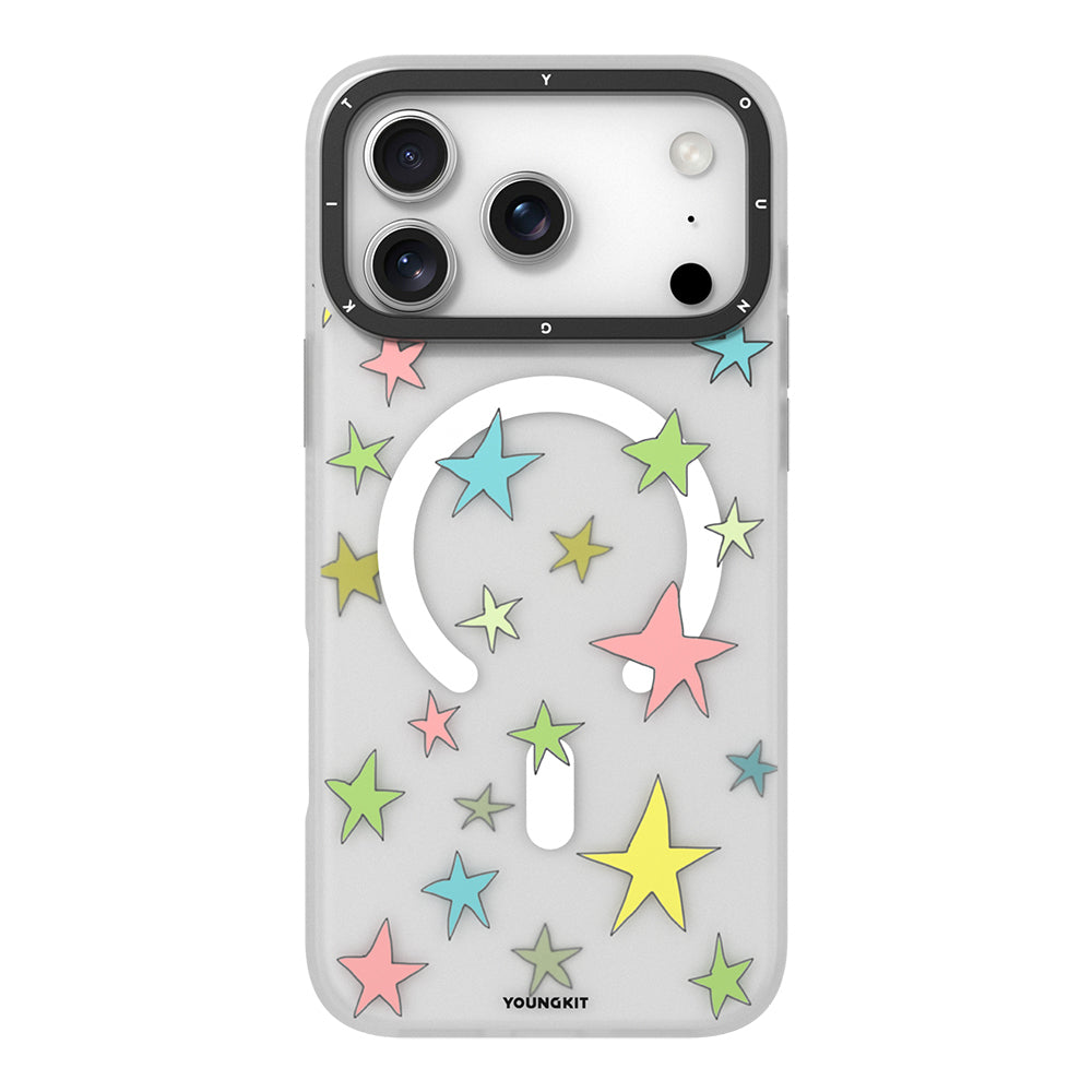 iPhone 17 Pro Max Kılıf M-Safe Şarj Özellikli Airbagli Çift Katmanlı Youngkit Sweathart Serisi Kapak