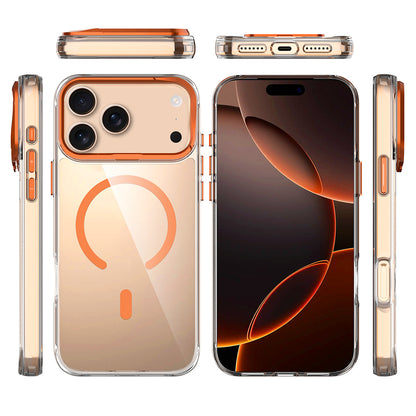 Apple iPhone 17 Pro Max Kılıf M-safe Şarj Özellikli Airbagli Kamera Standlı Zore Azor Kapak