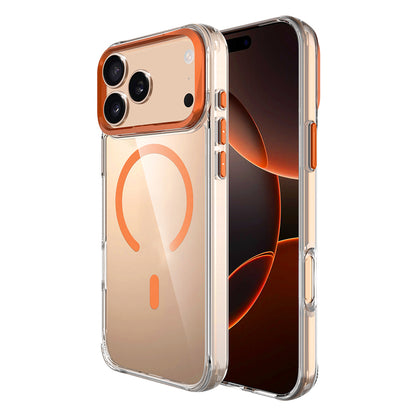 Apple iPhone 17 Pro Max Kılıf M-safe Şarj Özellikli Airbagli Kamera Standlı Zore Azor Kapak