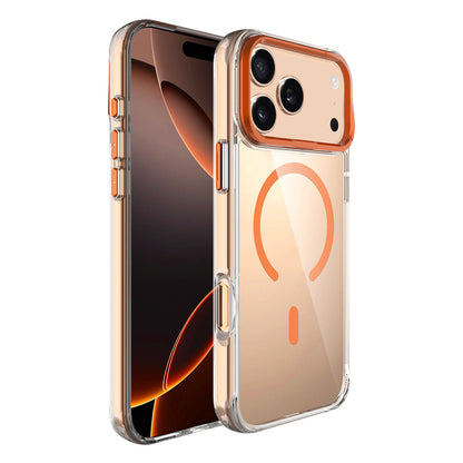 Apple iPhone 17 Pro Max Kılıf M-safe Şarj Özellikli Airbagli Kamera Standlı Zore Azor Kapak