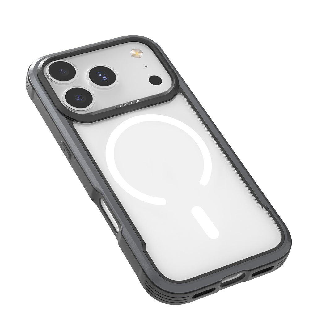 iPhone 17 Pro Max Kılıf M-safe Şarj Özellikli Airbagli Raptic Shield Serisi Şeffaf Arka Yüzey Kapak