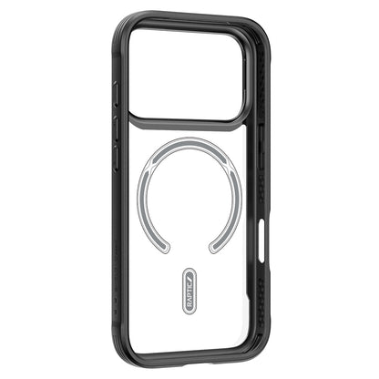 iPhone 17 Pro Max Kılıf M-safe Şarj Özellikli Airbagli Raptic Shield Serisi Şeffaf Arka Yüzey Kapak