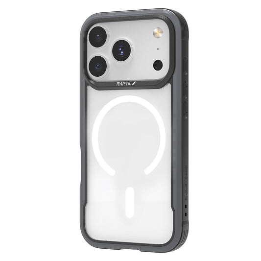 iPhone 17 Pro Max Kılıf M-safe Şarj Özellikli Airbagli Raptic Shield Serisi Şeffaf Arka Yüzey Kapak